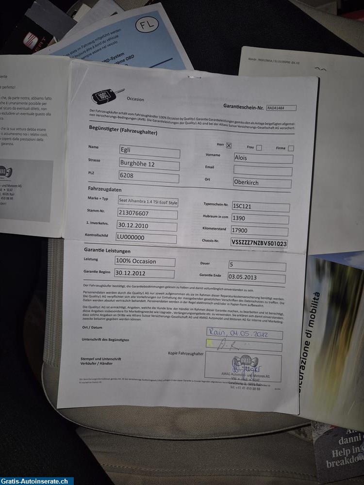 Bild 9: Occasion Seat Alhambra 1.4 Styl Eco Minivan