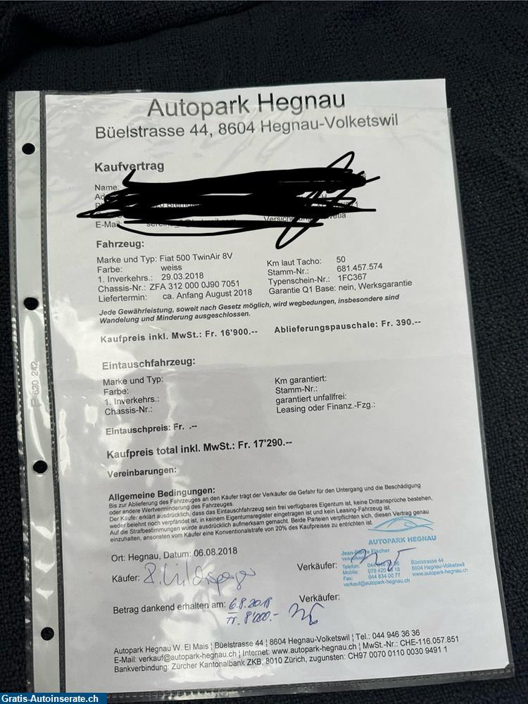Bild 13: Occasion Fiat 500 TwinAir 8V Limousine