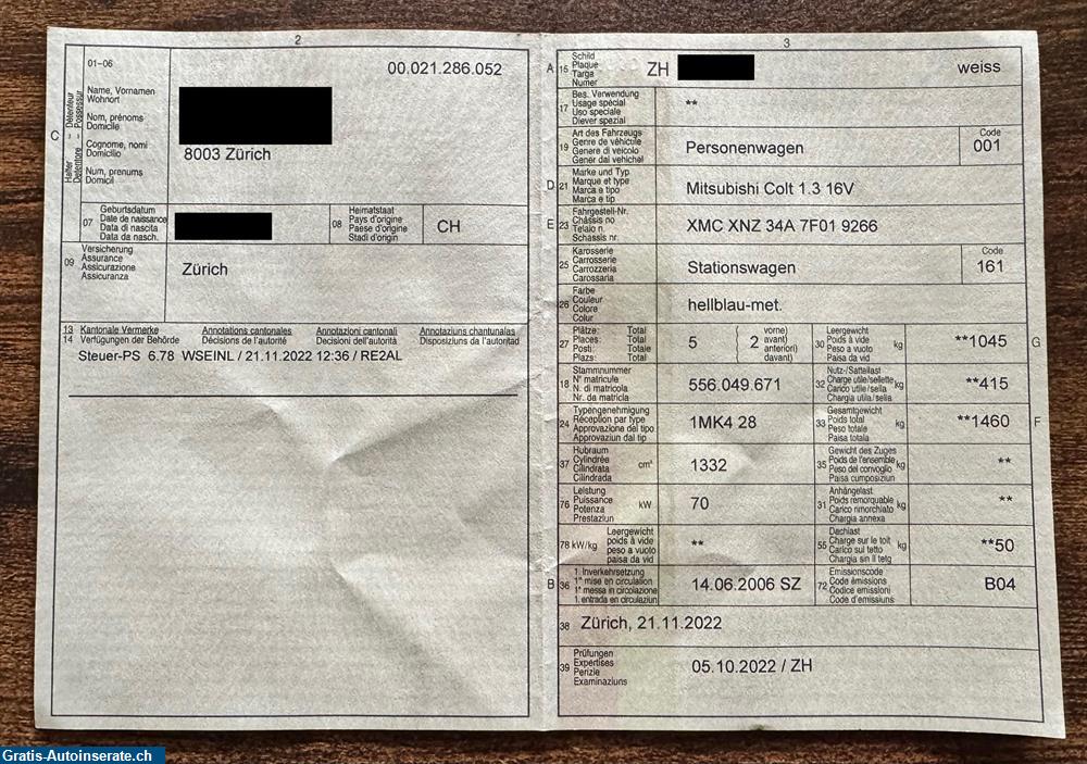 Bild 8: Occasion Mitsubishi Colt 1.3 16V Limousine