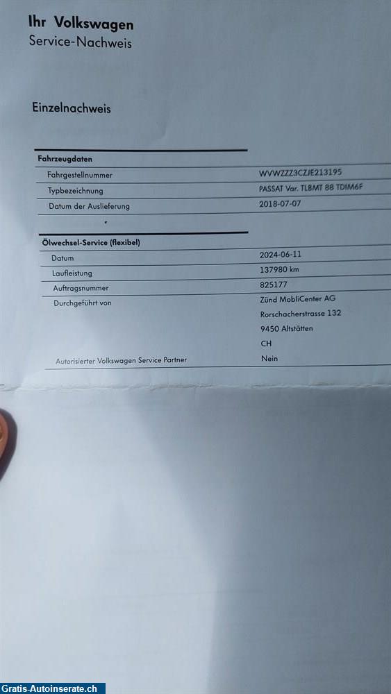 Bild 10: Occasion VW Passat 1.6 TDI Variant Kombi